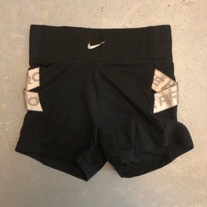 Unique Nike Pros With Crossover Mesh Side Panels